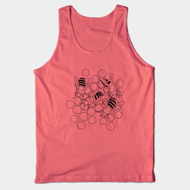 The Busy Bees Tank Top by aglomeradesign